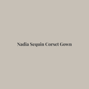 Nadia Sequin Corset Gown