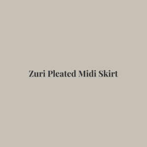 Zuri Pleated Midi Skirt
