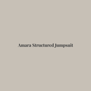Amara Structured Jumpsuit