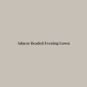 Adaeze Beaded Evening Gown